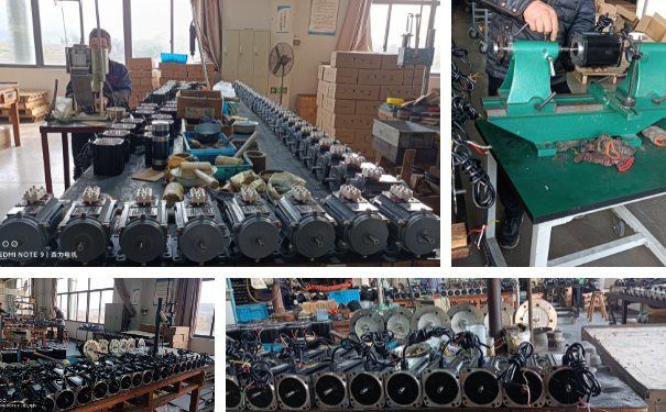 力矩電機(jī)廠家裝配車間